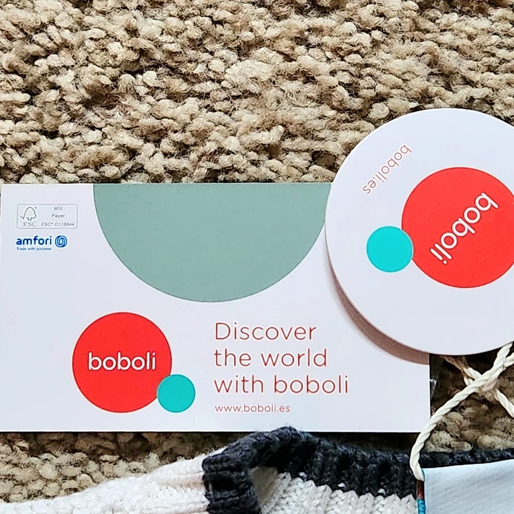 NWT Boboli Sweater Size 2 Colors cream grey red accents - Picture 5 of 15